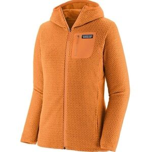 Patagonia R1 Full Zip Hoodie Women's XS Coral Orange NWOT RARE